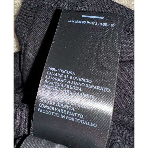 AllSaints Helix Draped Dress Indigo Black Size 2 NWT $178 Orig. Asymmetric Hem - Picture 12 of 14